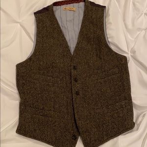 J Crew wool herringbone vest